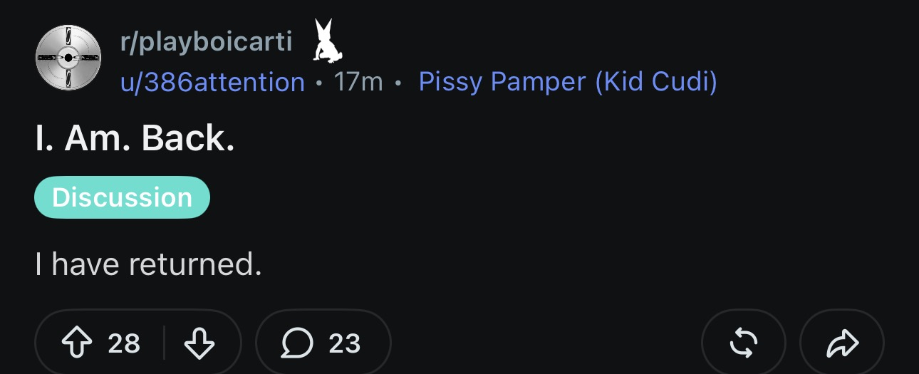 386attention posting about his unban