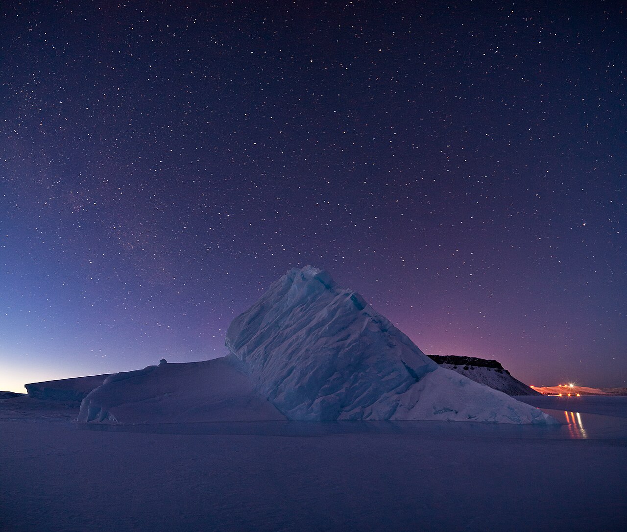 An iceberg in North Star Bay, Greenland
